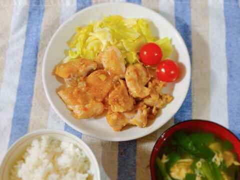 鶏肉のねぎ味噌焼き